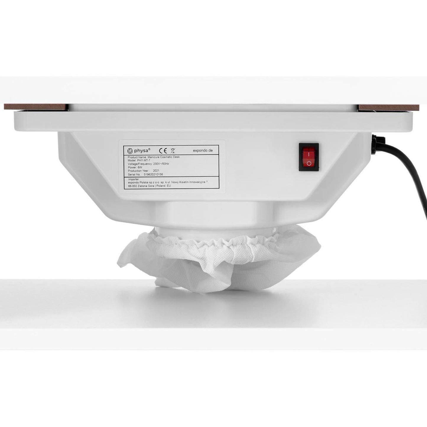 Massage Tables – Desk cosmetic manicure table with dust absorber - Carlat