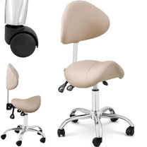 Massage Tables – MANNHEIM CREAM saddle beauty chair with adjustable - Carlat