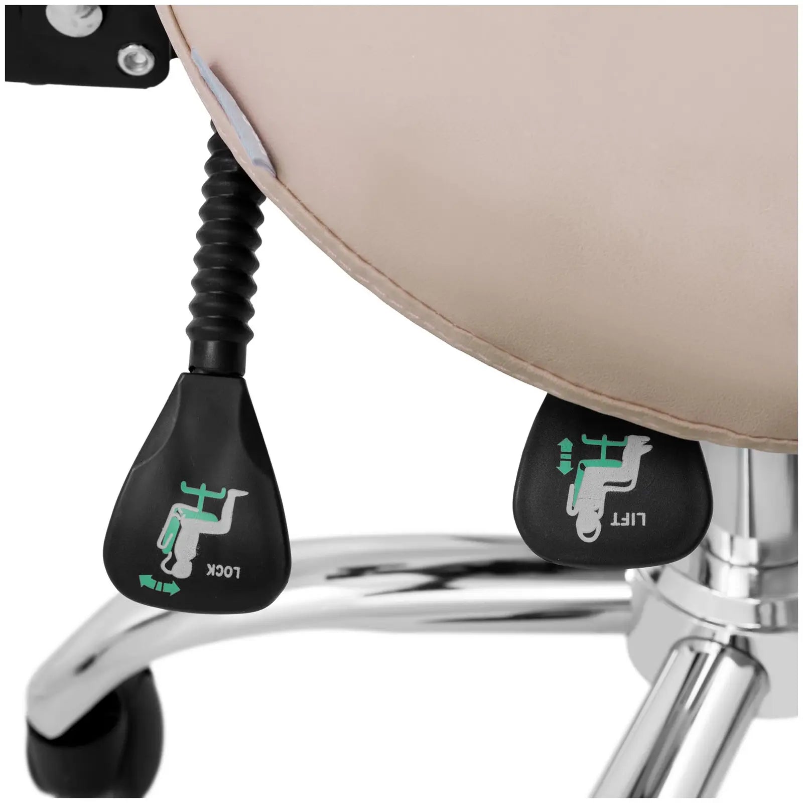 Massage Tables – MANNHEIM CREAM saddle beauty chair with adjustable - Carlat