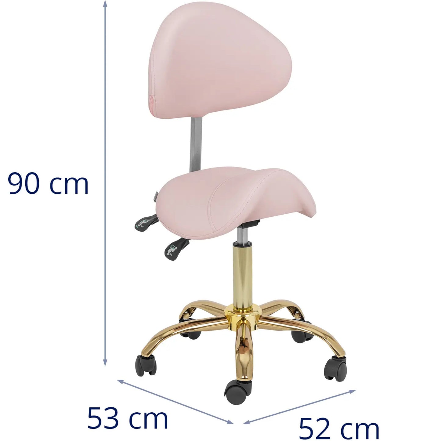 Massage Tables – MANNHEIM beauty saddle chair with adjustable backrest, - Carlat