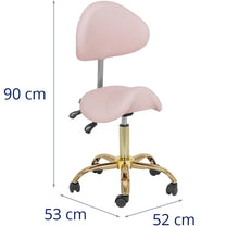 Massage Tables – MANNHEIM beauty saddle chair with adjustable backrest, - Carlat