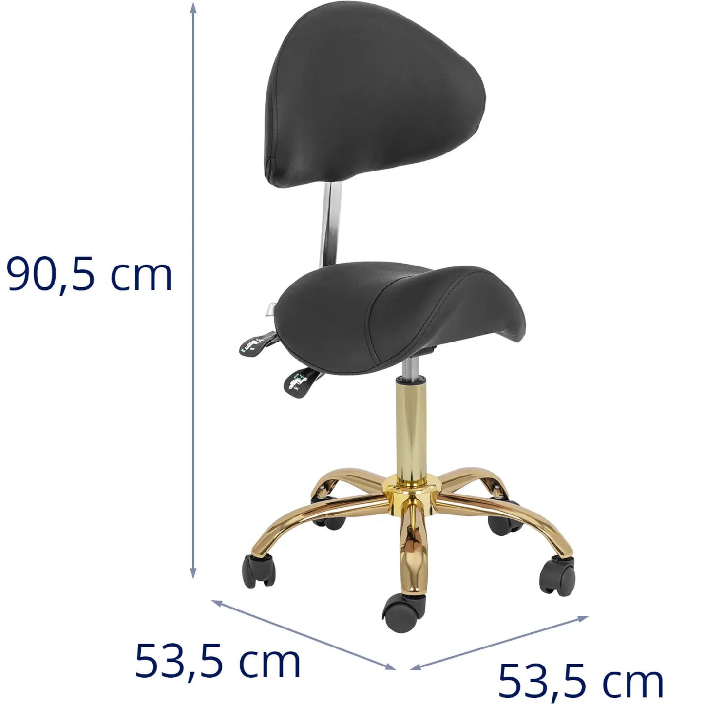 Massage Tables – MANNHEIM saddle beauty chair with adjustable backrest, - Carlat