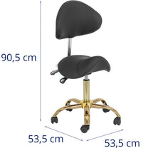 Massage Tables – MANNHEIM saddle beauty chair with adjustable backrest, - Carlat