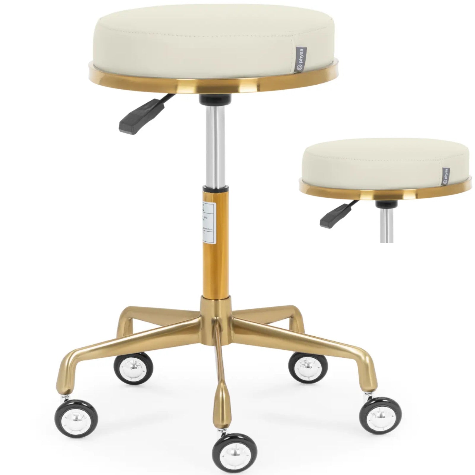 Massage Tables – Physa CASORIA swivel beauty stool on wheels - Carlat