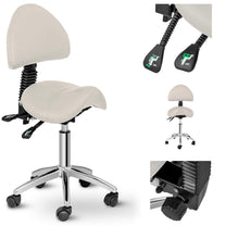 Massage Tables – Saddle beauty chair with adjustable swivel backrest - Carlat