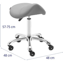 Massage Tables – Saddle cosmetic stool stool on wheels up - Carlat