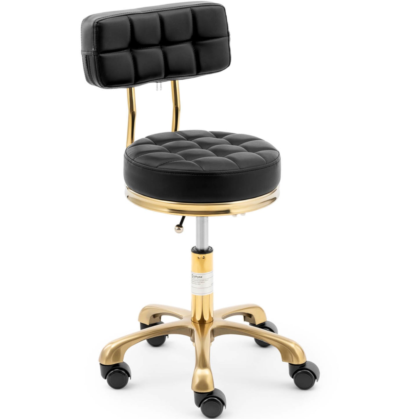Massage Tables – Stool chair, cosmetic stool with backrest on - Carlat