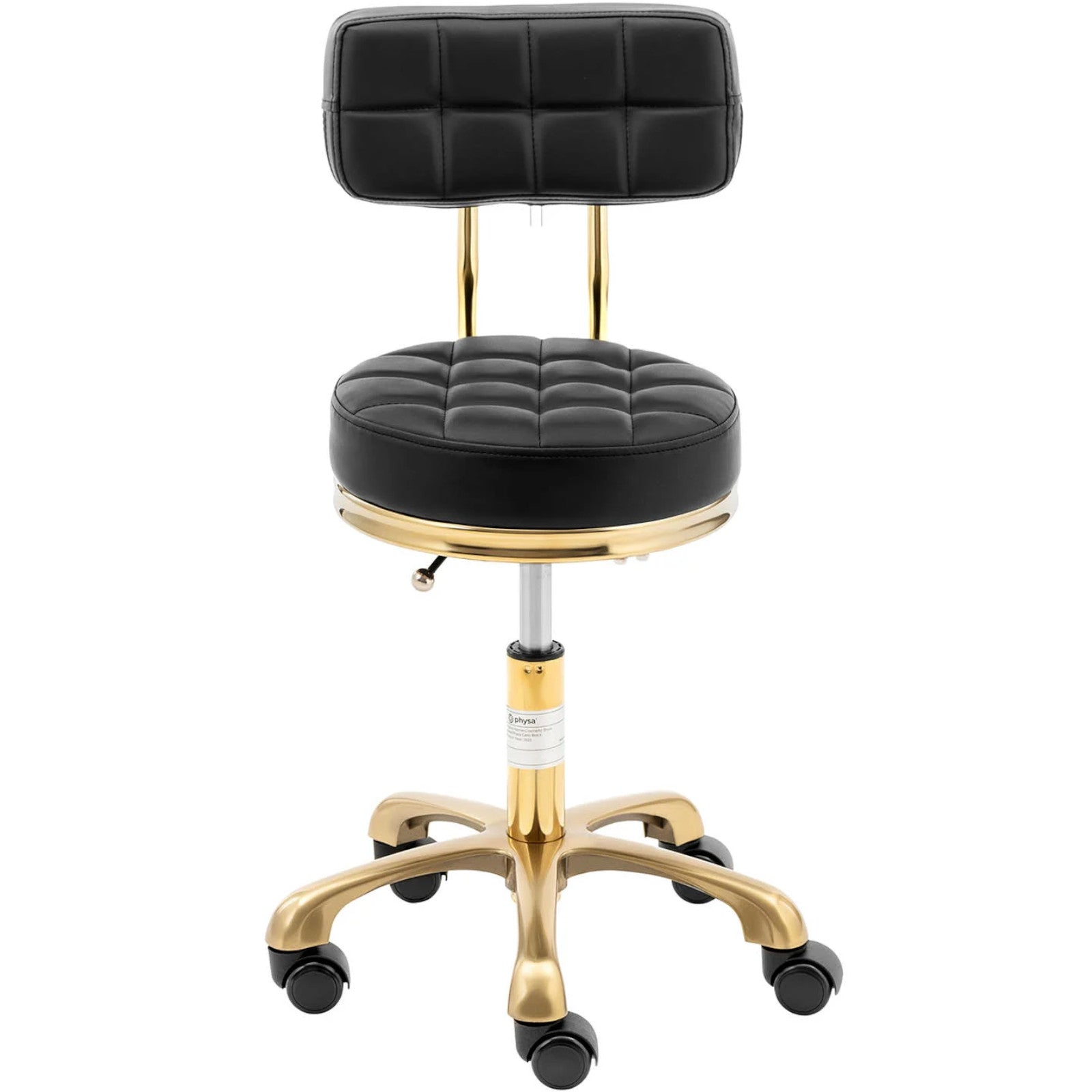 Massage Tables – Stool chair, cosmetic stool with backrest on - Carlat