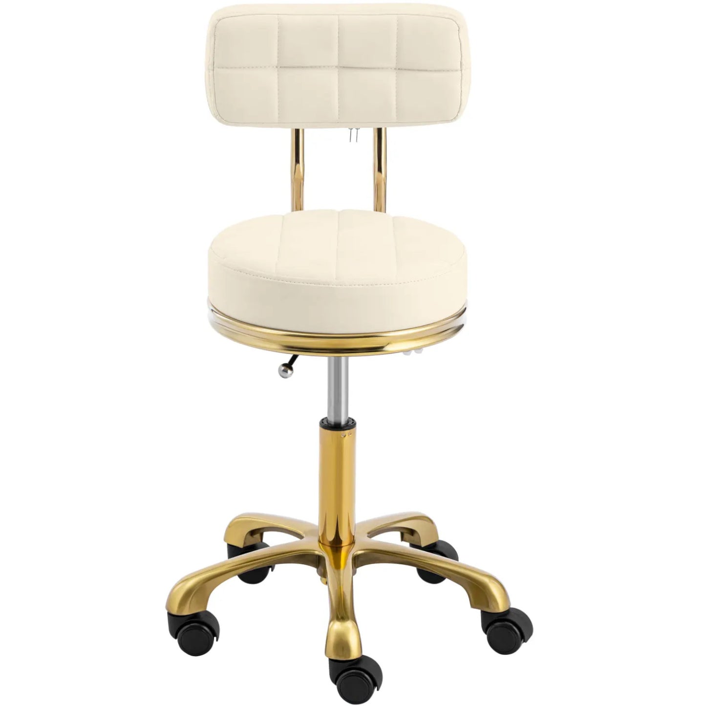 Massage Tables – Stool chair, cosmetic stool with backrest on - Carlat