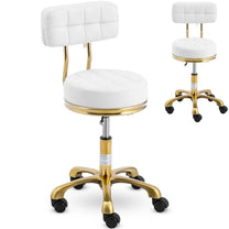 Massage Tables – Stool chair, cosmetic stool with backrest on - Carlat