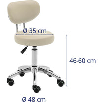 Massage Tables – Swivel beauty chair with backrest on wheels - Carlat
