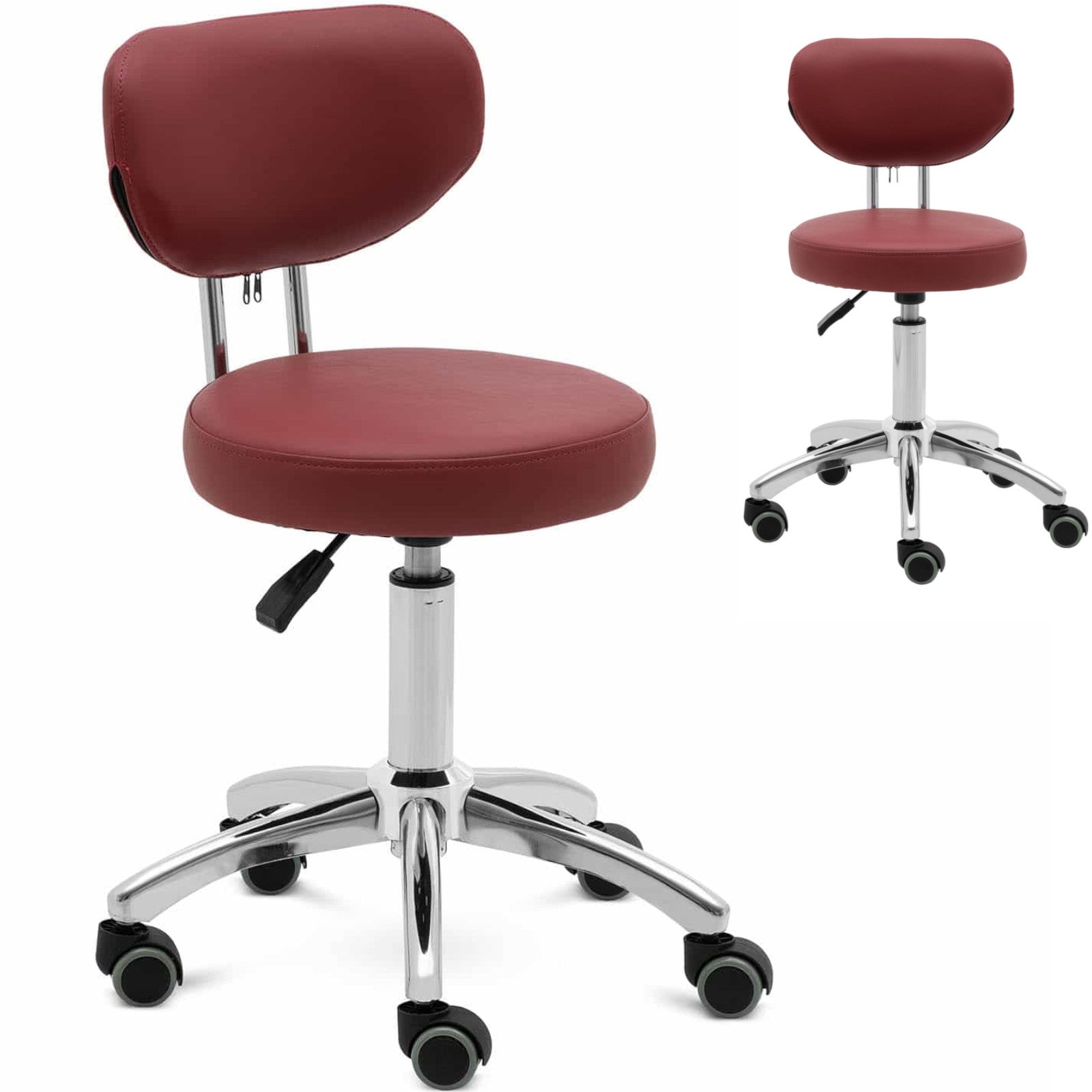 Massage Tables – Swivel beauty chair with backrest on wheels - Carlat