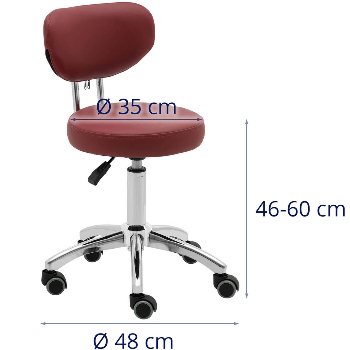 Massage Tables – Swivel beauty chair with backrest on wheels - Carlat