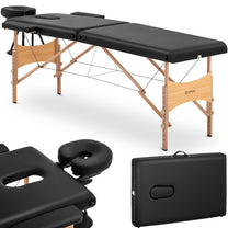 Massage Tables – Wide foldable massage bed table with wooden - Carlat