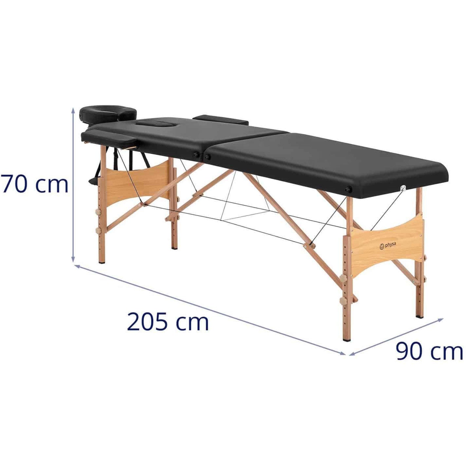 Massage Tables – Wide foldable massage bed table with wooden - Carlat