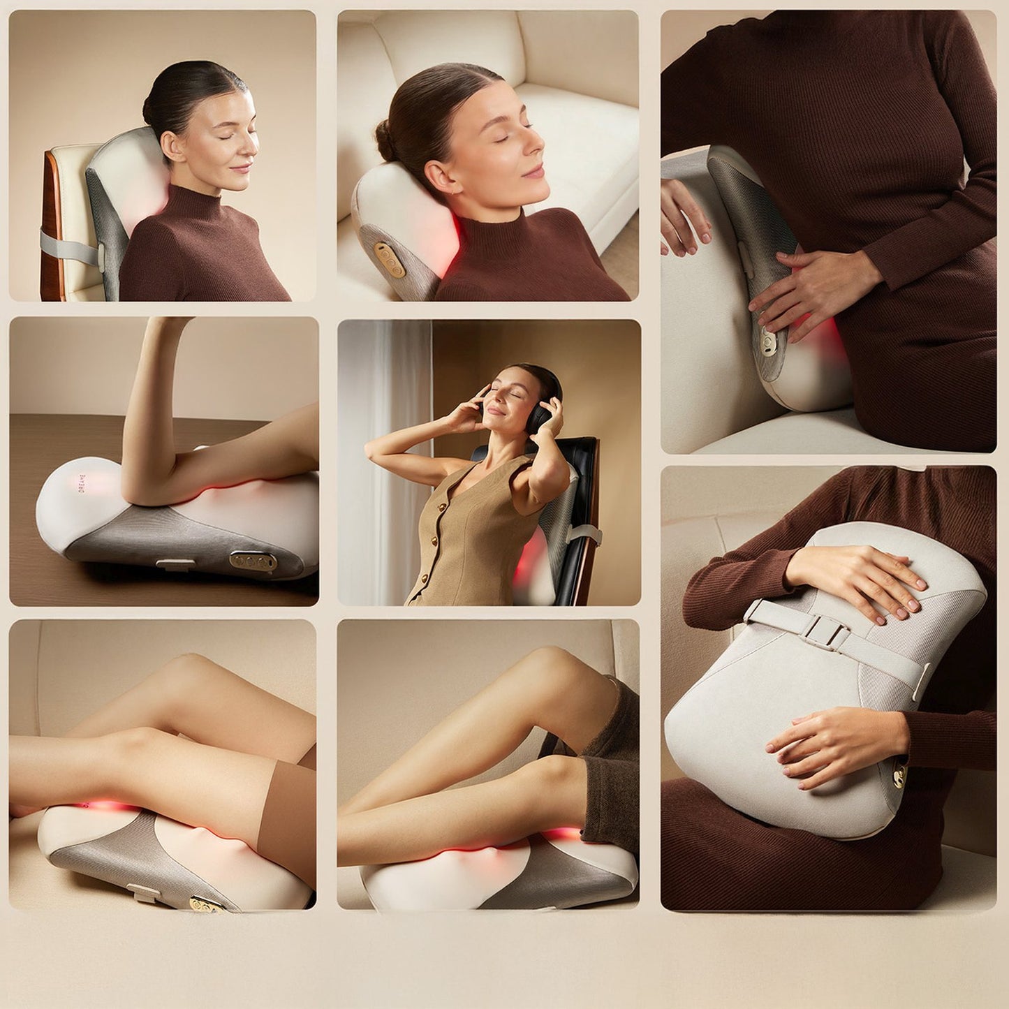 Massage devices – Massager, lumbar and back massage cushion with - Carlat