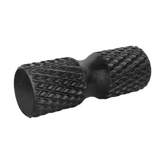 Massage roller with nubs, 15x42 cm, black, EPP material, REBEL ACTIVE - Carlat