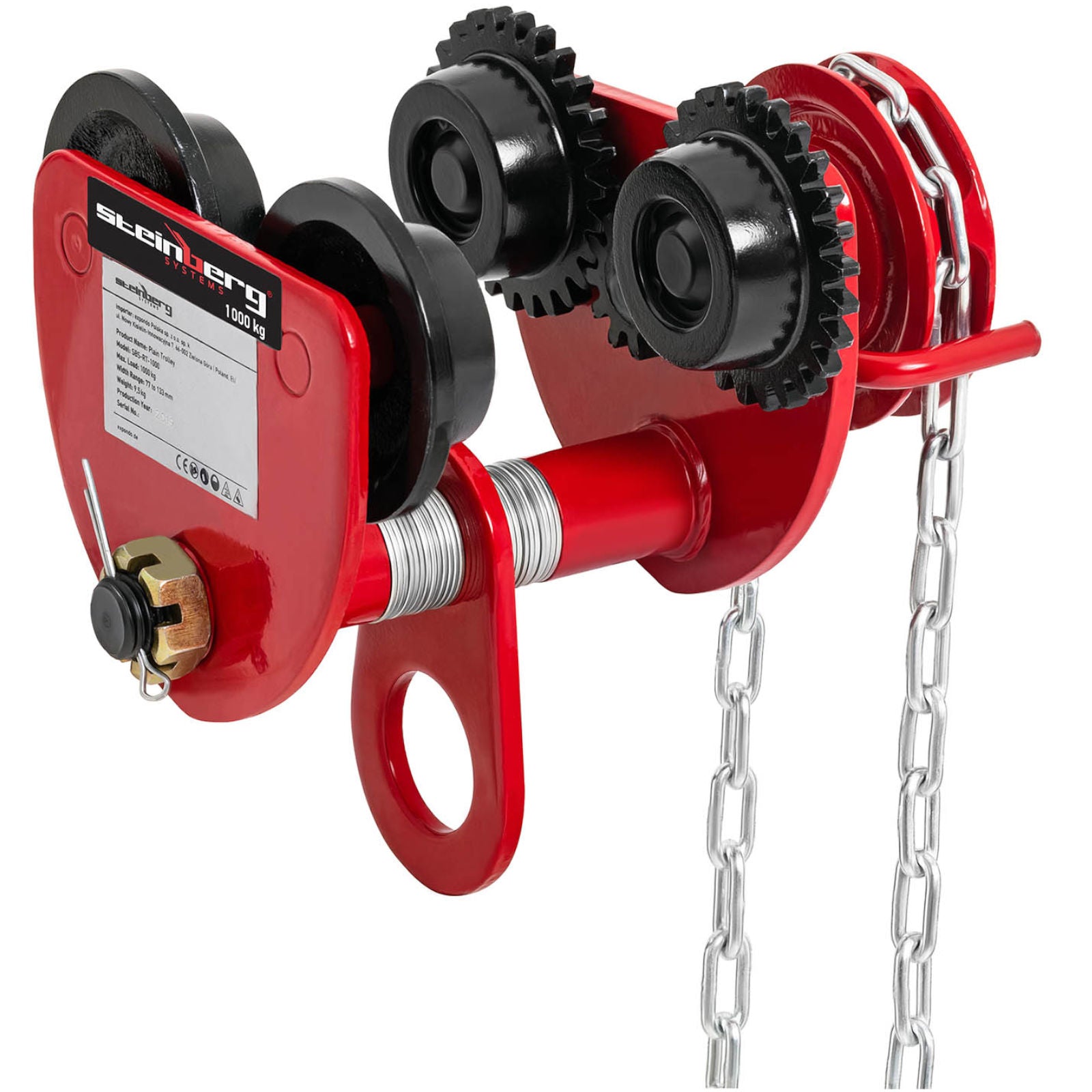 Material Handling – Suspended beam crane trolley with chain 3m - Carlat