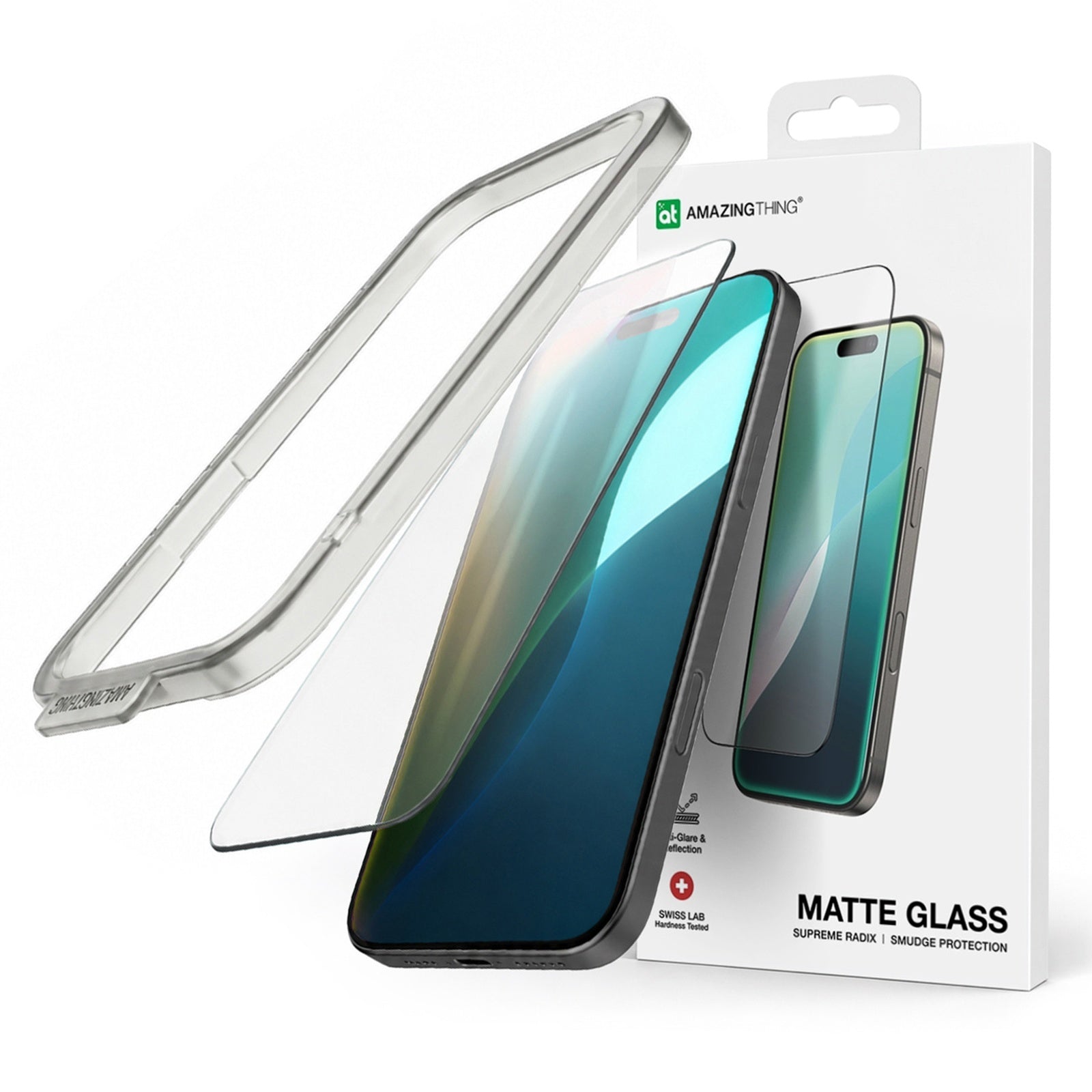 Matte tempered glass for iPhone 16 Titan Matte Glass - Carlat
