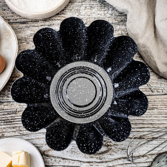Metal cake pan with nonstick coating, black, 23.5 cm in diameter, Klausberg, KB-7837 - Carlat