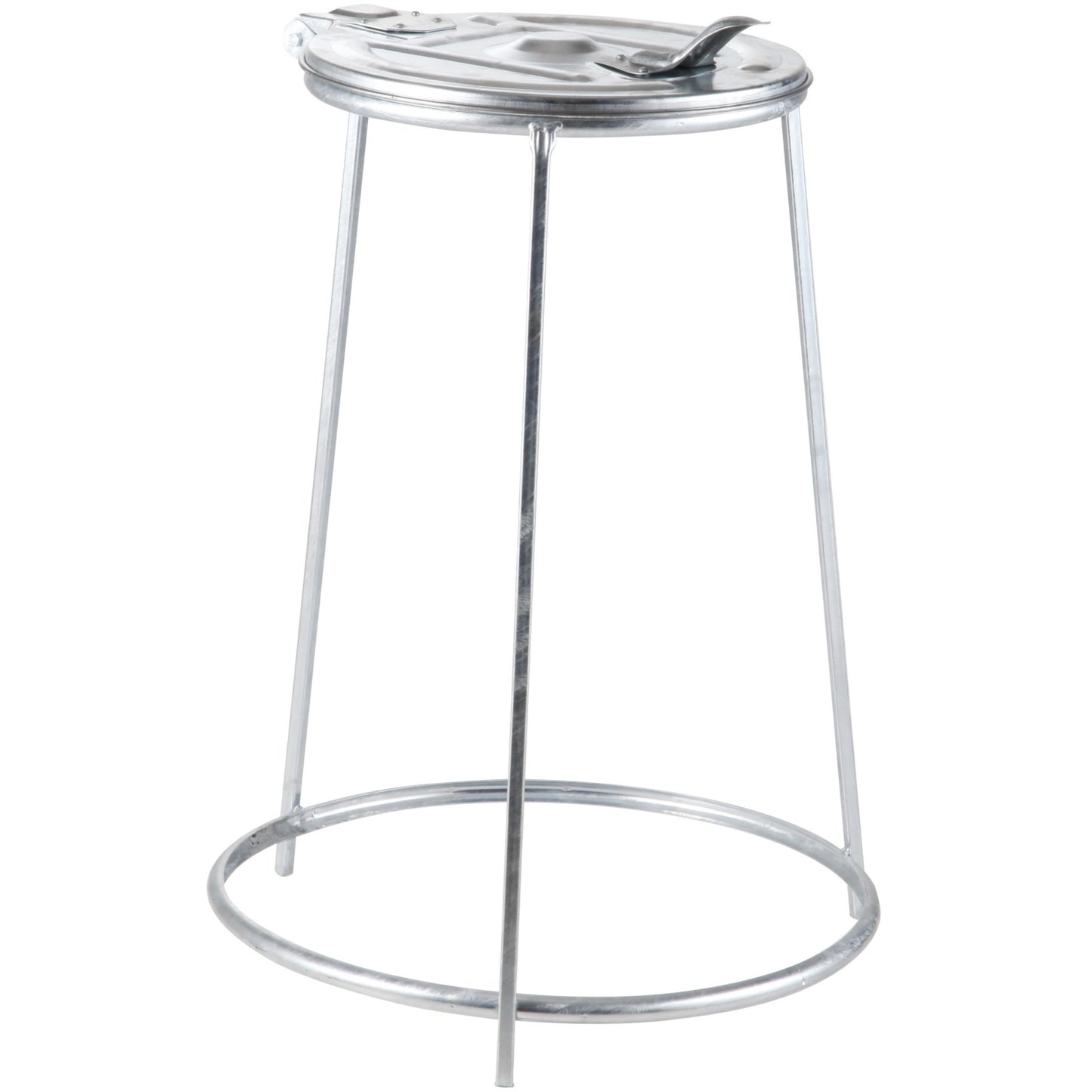 Metal catering stand for garbage bags with iron lid, 120l - Carlat