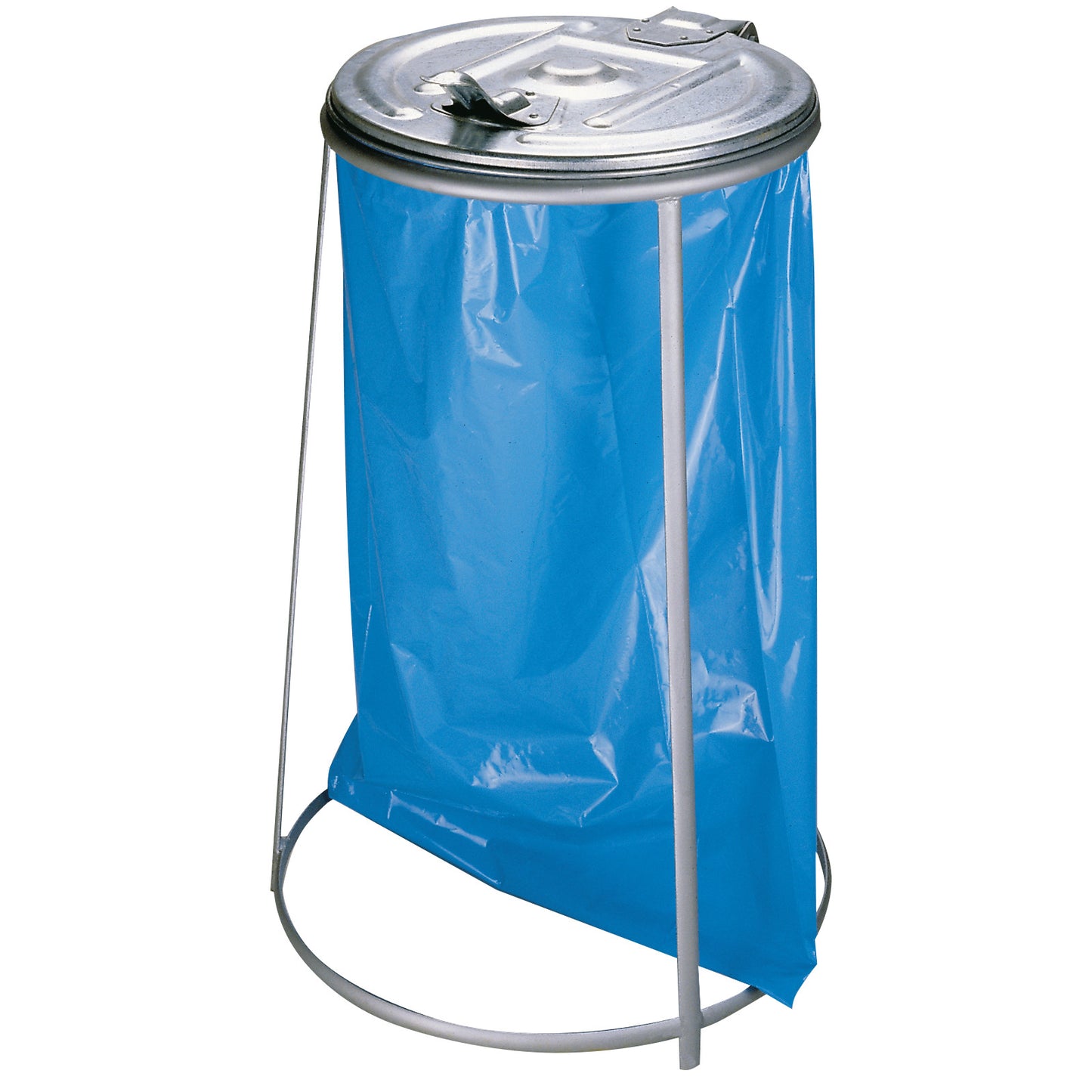 Metal catering stand for garbage bags with iron lid, 120l - Carlat
