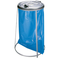 Metal catering stand for garbage bags with iron lid, 120l - Carlat
