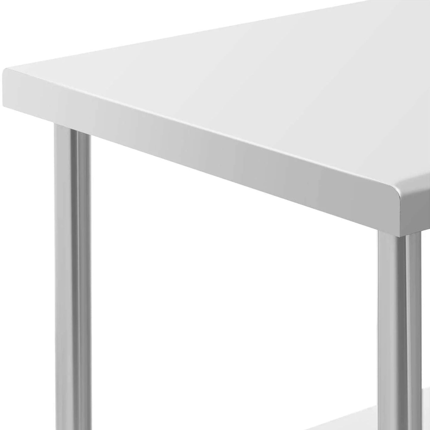 Metal table catering with wheels with shelf STAL 70 x 100 cm - Carlat