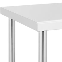 Metal table catering with wheels with shelf STAL 70 x 100 cm - Carlat
