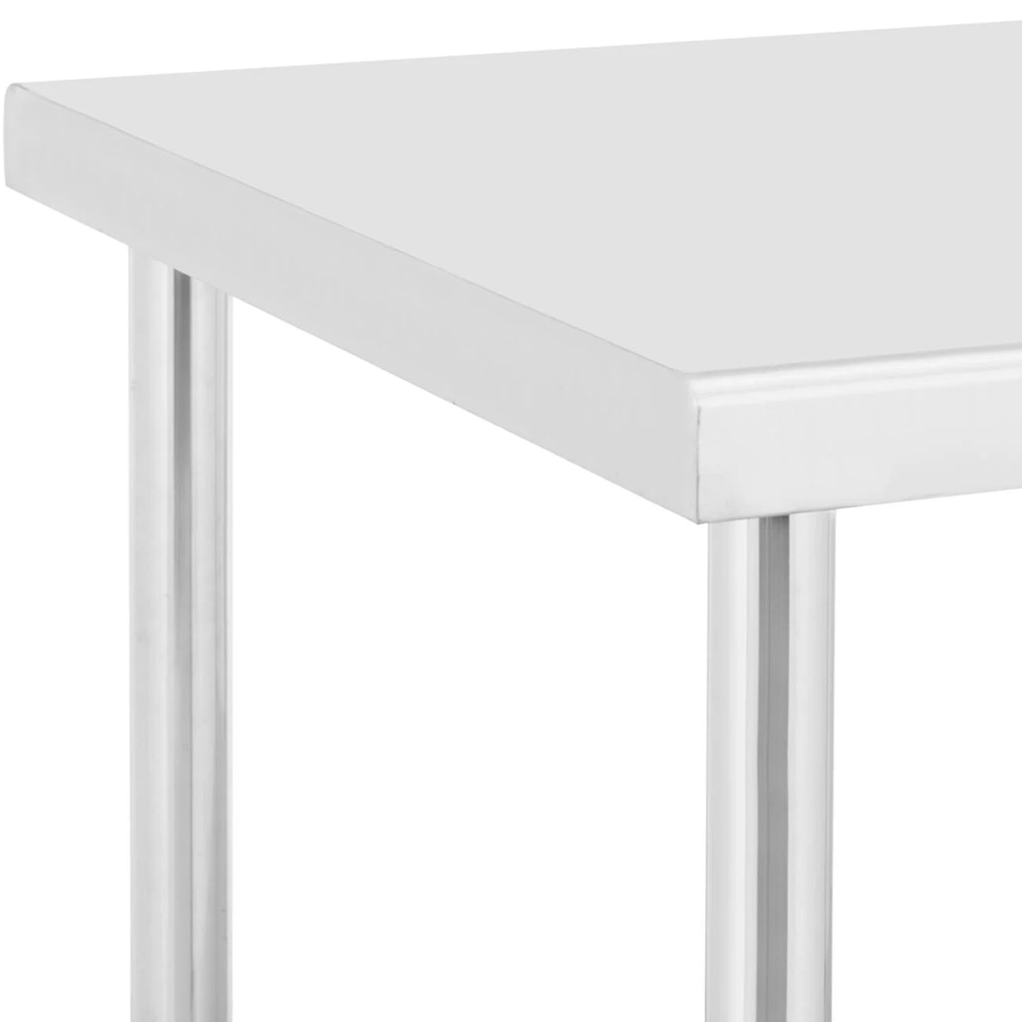 Metal table catering with wheels with shelf STAL 70 x 100 cm - Carlat