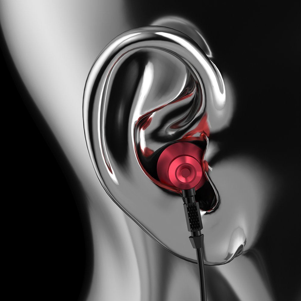 Metal wired in-ear headphones with 3.5 mm mini jack, gray - Carlat