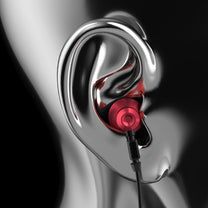 Metal wired in-ear headphones with 3.5 mm mini jack, gray - Carlat