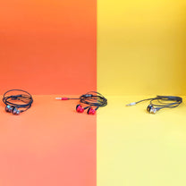 Metal wired in-ear headphones with 3.5 mm mini jack, gray - Carlat