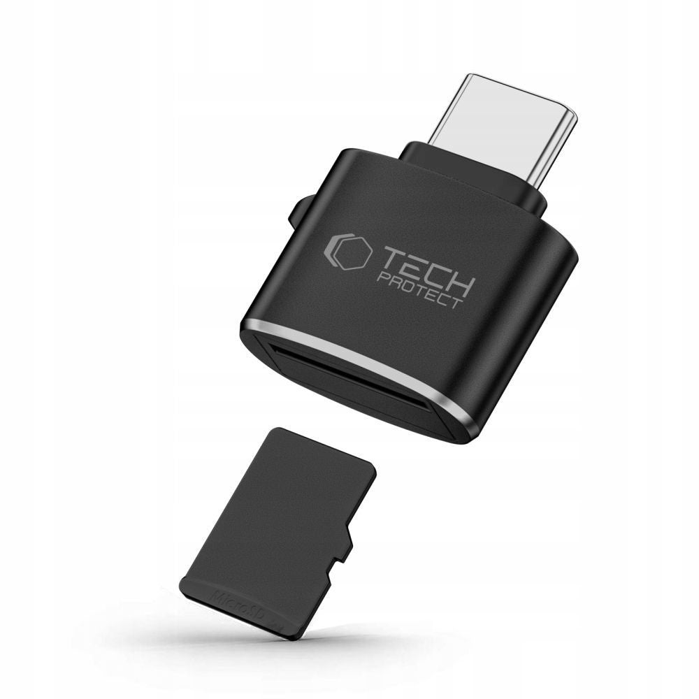 MicroSD USB-C memory card reader adapter - black - Carlat