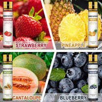 Migcaput 8 x 10 ml Fruity Essential Oils Set, Essential Oils for Diffuser Humidifier Candles, 100% Natural Essential Oils Aroma Oil - Strawberry, Blueberry, Cherry, Coconut - Carlat