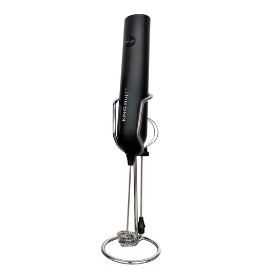 Milk frother, USB-C, 3 speeds, 2 attachments, with stand, Kinghoff - Carlat