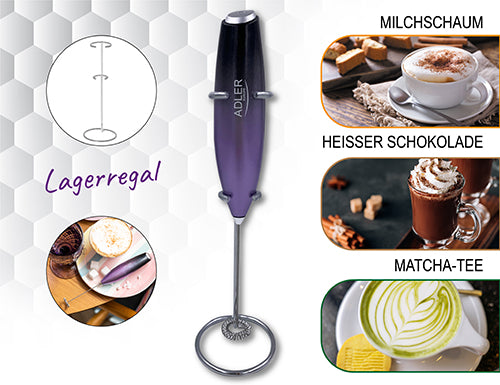 Milk frothers and warmers – AD 4499 Milk Frother with Stand - Carlat