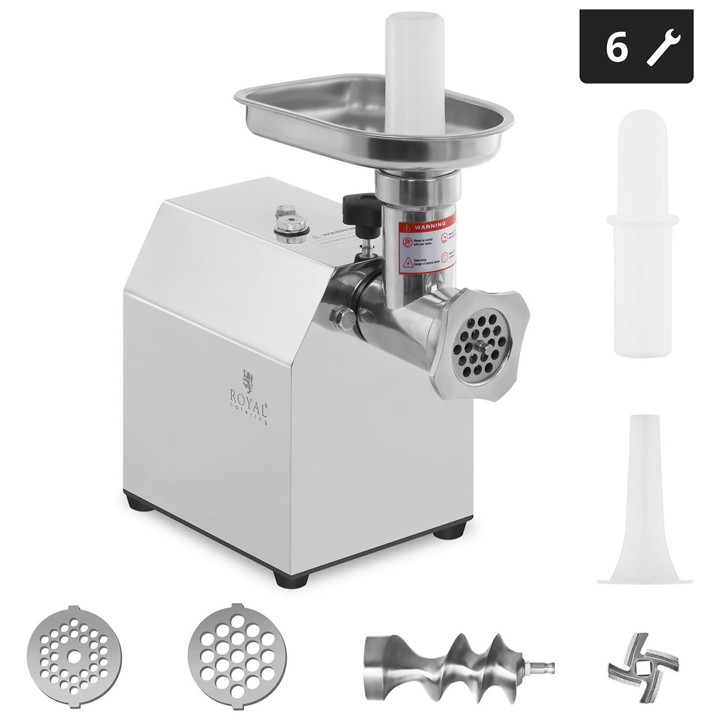 Mincer Attachments – Professional wolf meat mincing machine 70 kg/h - Carlat