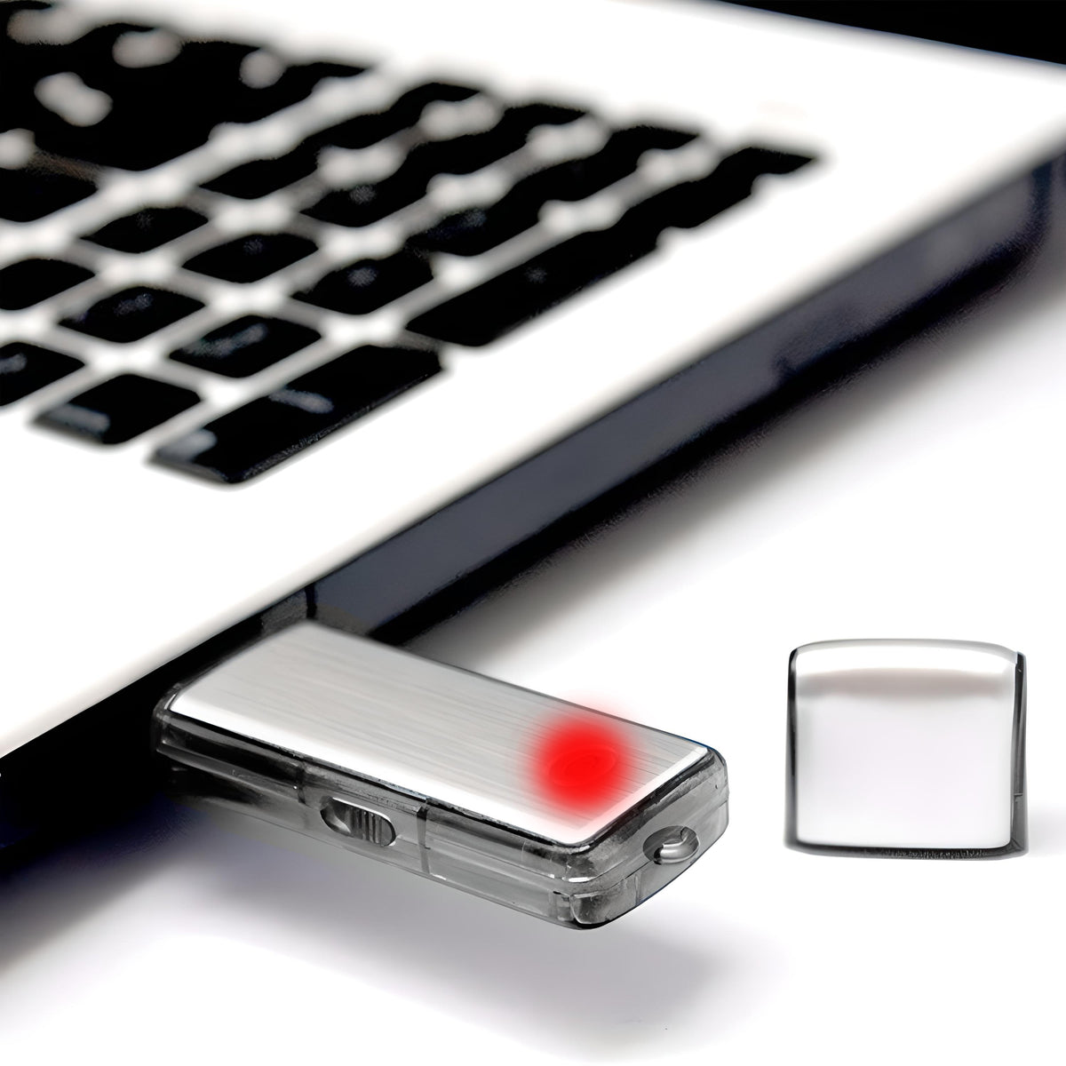 Mini Spy Voice Recorder, USB Flash Drive Voice Recorder, 8 GB, 16 Hours - E285 - Carlat