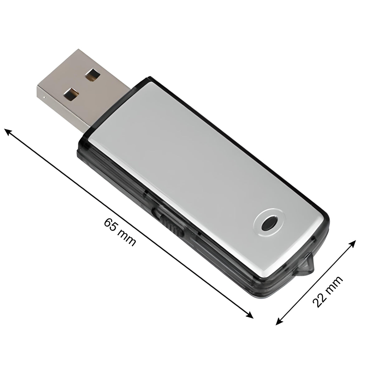 Mini Spy Voice Recorder, USB Flash Drive Voice Recorder, 8 GB, 16 Hours - E285 - Carlat