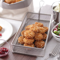 Mini basket for fried snacks stainless steel 275x130x45mm - Hendi 426356 - Carlat