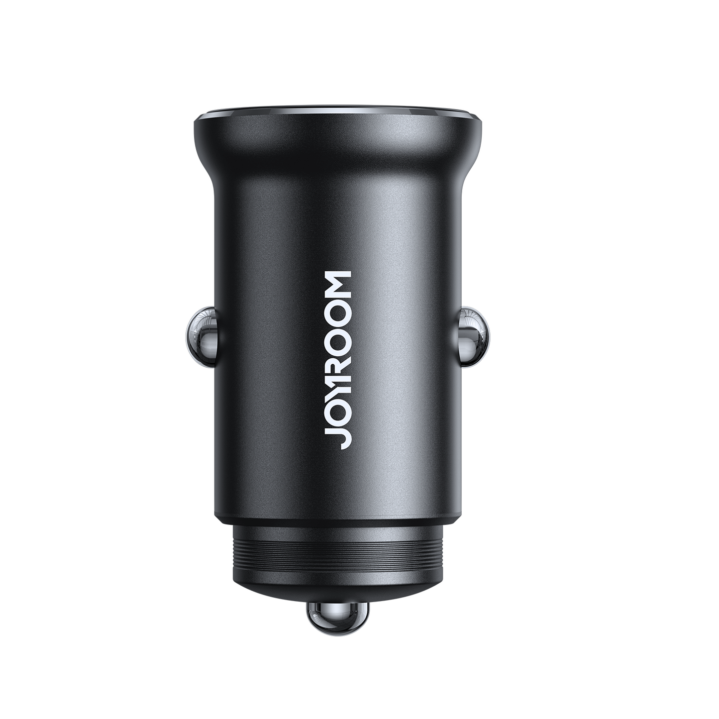 Mini car charger for cigarette lighter socket 30W 2x USB-C, metal, black - Carlat