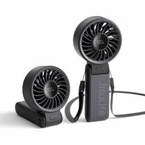 Mini fan portable fan 5 speeds 3600mAh USB-C - black - Carlat