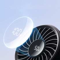 Mini fan portable fan 5 speeds 3600mAh USB-C - black - Carlat