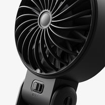 Mini fan portable fan 5 speeds 3600mAh USB-C - black - Carlat