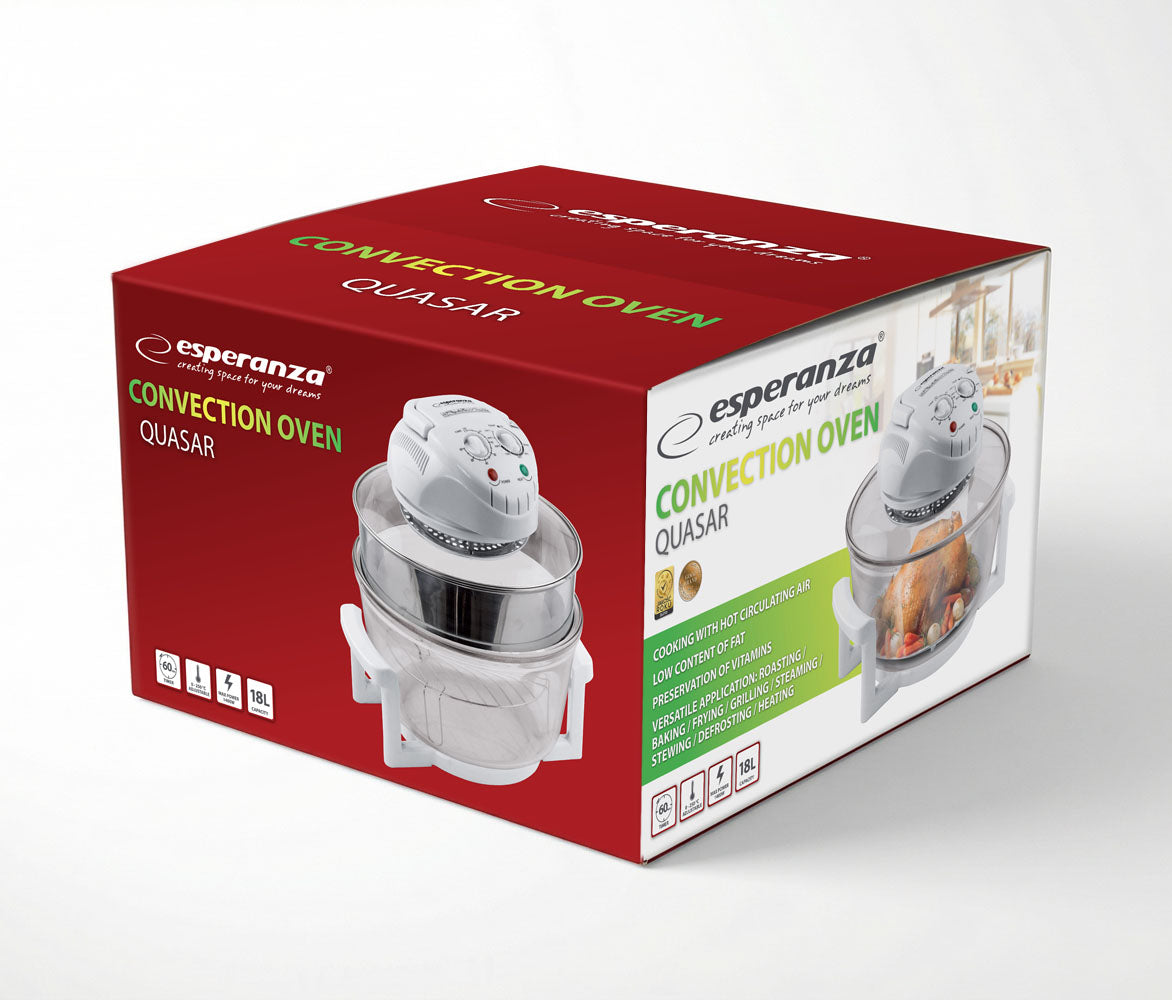 Mini ovens – EKO003 Esperanza Quasar 18L 1400W Halogen Multi-Cooker - Carlat