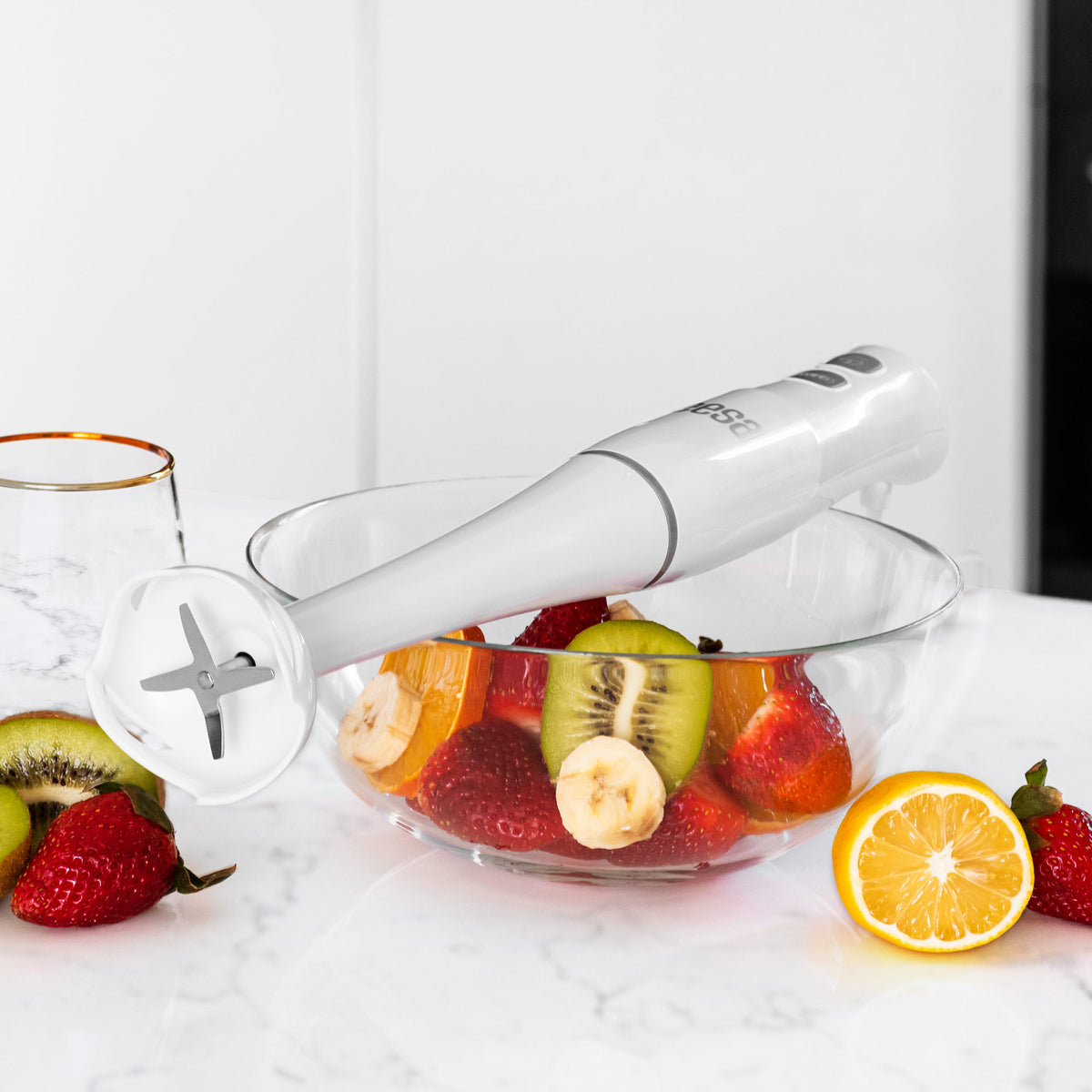 Mixers and Blenders – 400W Hand Blender, White - Carlat