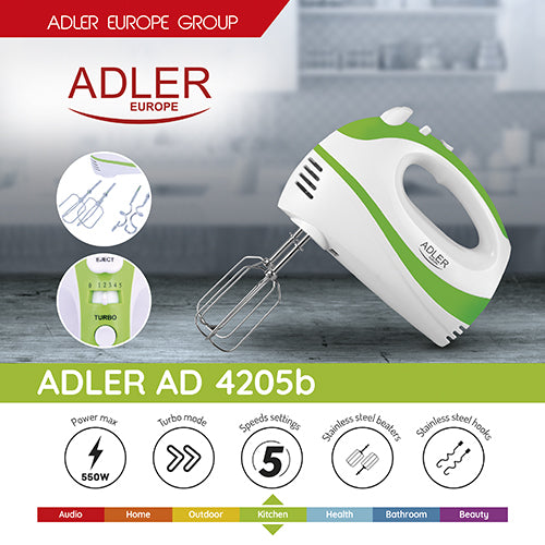 Mixers and Blenders – AD 4205 Green Mixer - Carlat