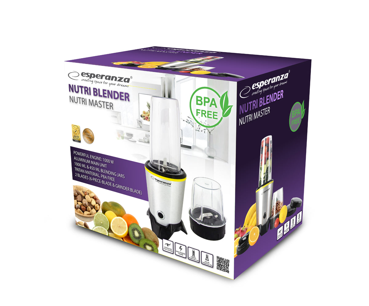 Mixers and Blenders – EKM028 Esperanza Nutri Blender Nutri Master 6-in-1 - Carlat