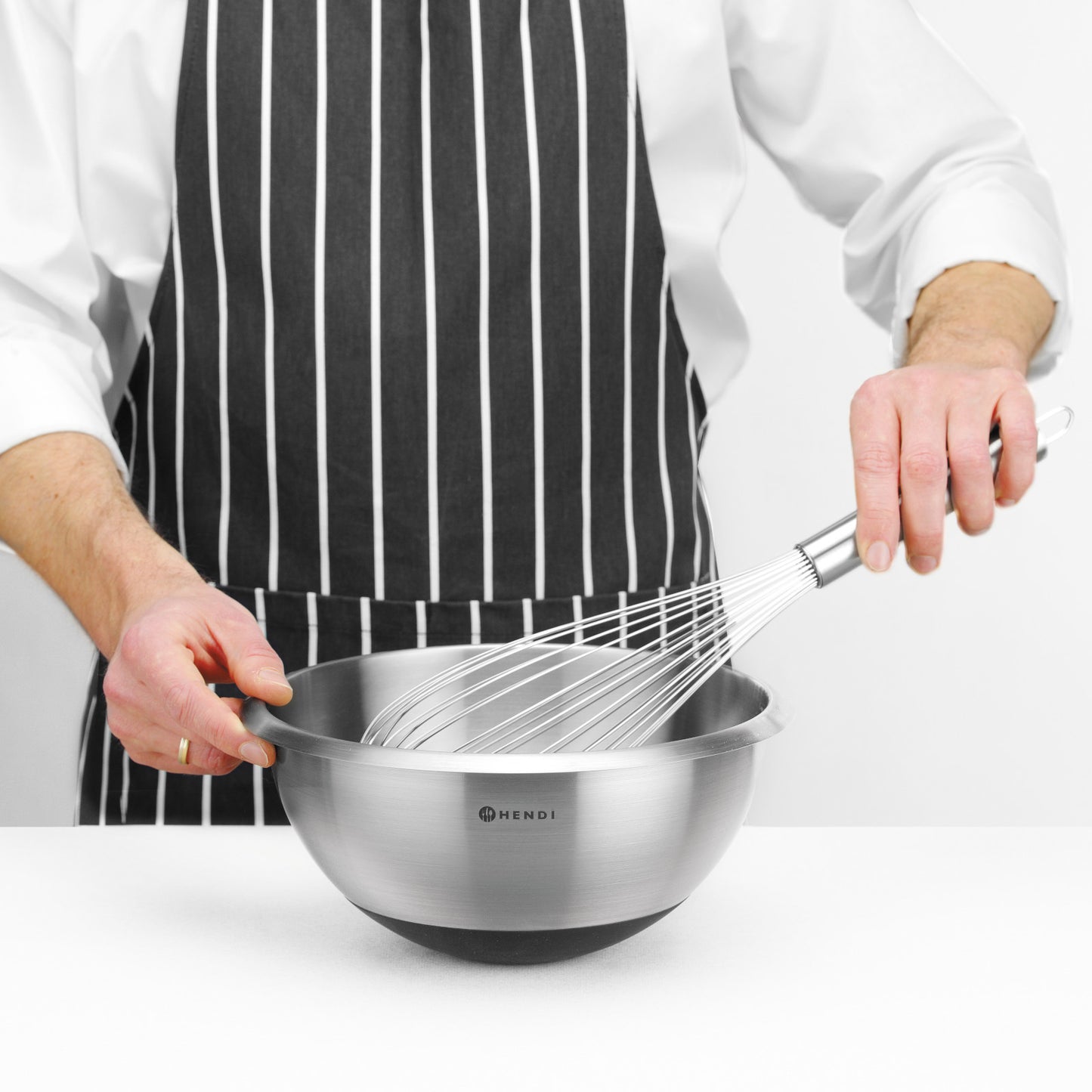 Mixing Bowls – Steel kitchen bowl with silicone base and - Carlat